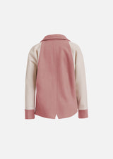 Girls ピンク ウール ジャケット オーワユリカ Owa Yurika Cara