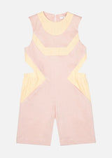 Girls Summer Pink Sleeveless Jumpsuit Japanese Children Clothing Owa Yurika